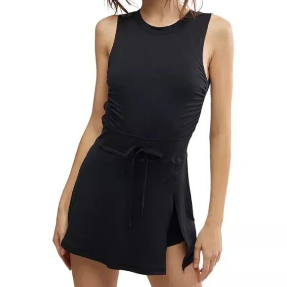 FP Movement Easy Does It Athletic Mini Dress, Black, Size M, NWT, Athleisure - Picture 2 of 15